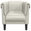 sofastol velour cremefarvet