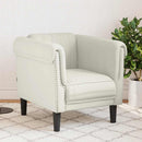 sofastol velour cremefarvet