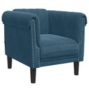 sofastol velour blå