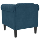 sofastol velour blå