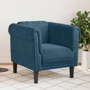 sofastol velour blå