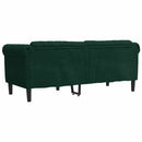 2-personers sofa velour mørkegrøn