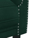 2-personers sofa velour mørkegrøn