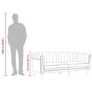 2-personers sofa velour vinrød