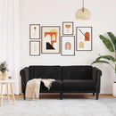 2-personers sofa velour sort