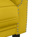 2-personers sofa velour gul