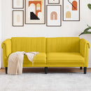 2-personers sofa velour gul