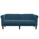 2-personers sofa velour blå