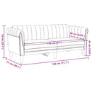 2-personers sofa imiteret ruskind brun