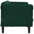 3-personers sofa velour mørkegrøn