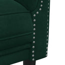 3-personers sofa velour mørkegrøn