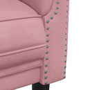 3-personers sofa velour lyserød