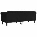 3-personers sofa velour sort