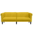 3-personers sofa velour gul