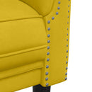 3-personers sofa velour gul