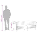 3-personers sofa imiteret ruskind brun