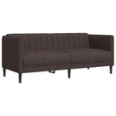 2-personers sofa stof mørkebrun