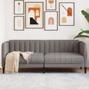 2-personers sofa stof gråbrun