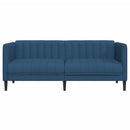 2-personers sofa stof blå