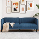 3-personers sofa stof blå