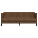 3-personers sofa imiteret ruskind brun