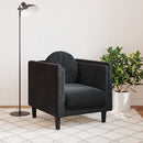 sofastol med hynde velour sort