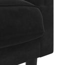 sofastol med hynde velour sort
