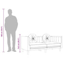 2-personers sofa med hynder velour mørkegrøn