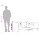 2-personers sofa med hynder velour vinrød