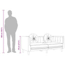 3-personers sofa med hynder velour lyserød