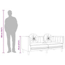 3-personers sofa med hynder velour cremefarvet