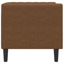 Chesterfield-sofastol imiteret ruskind brun