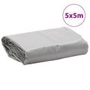 presenning 5x5 m 650 g/m² grå