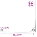 presenning 2,5x4,5 m 650 g/m² blå