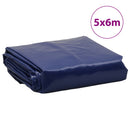 presenning 5x6 m 650 g/m² blå