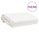 presenning 1x2,5 m 650 g/m² hvid