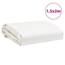 presenning 1,5x2 m 650 g/m² hvid