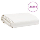 presenning 1,5x2,5 m 650 g/m² hvid