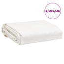 presenning 2,5x4,5 m 650 g/m² hvid