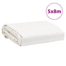 presenning 5x8 m 650 g/m² hvid