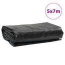 presenning 5x7 m 650 g/m² sort