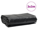 presenning 3x3 m 650 g/m² antracitgrå