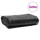 presenning 3x6 m 650 g/m² antracitgrå