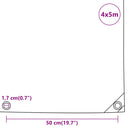 presenning 4x5 m 650 g/m² antracitgrå