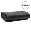 presenning 1,5x6 m 650 g/m² antracitgrå