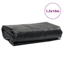 presenning 1,5x10 m 650 g/m² antracitgrå