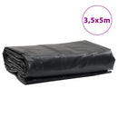 presenning 3,5x5 m 650 g/m² antracitgrå