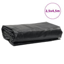 presenning 2,5x4,5 m 650 g/m² antracitgrå