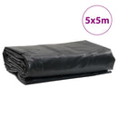 presenning 5x5 m 650 g/m² antracitgrå