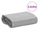 presenning 3,5x5 m 650 g/m² grå